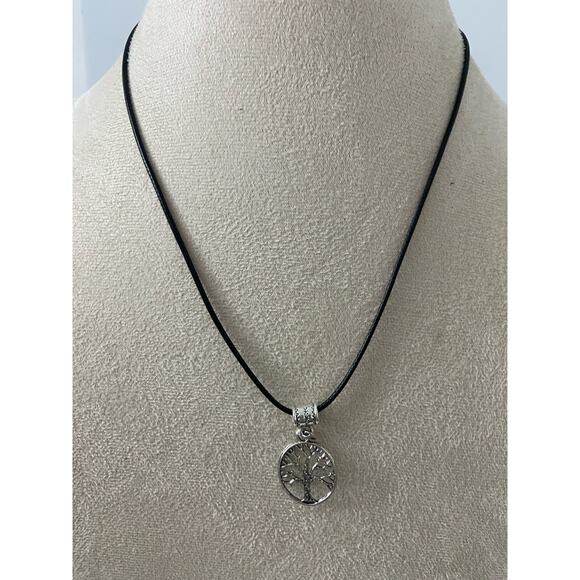 Tree of life pendant necklace silver tone - Picture 1 of 4